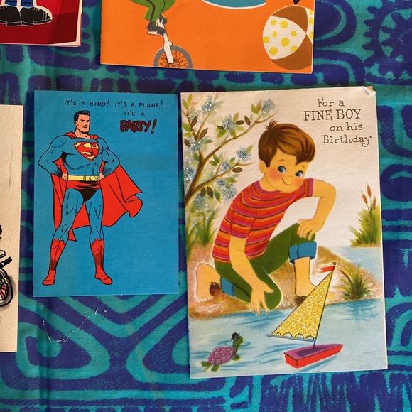 Vintage 1960’s Boy Birthday Cards Lot of 8 - Picture 5 of 10